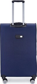 Stewehome μεγάλη βαλίτσα από ύφασμα Μπλε σκούρο 78x46x33 cm