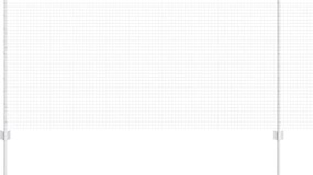 vidaXL Τεντώτο με στήριγμα Ασημί 1 x 50 m Ατσάλι