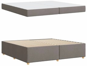 vidaXL Σκελετός Κρεβατιού Άλλο Taupe 200 x 200 cm ύφασμα