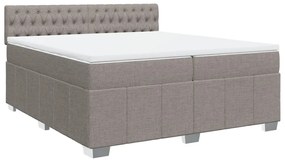 ΚΡΕΒΑΤΙ BOXSPRING ΜΕ ΣΤΡΩΜΑ TAUPE 200X200 ΕΚ. ΥΦΑΣΜΑΤΙΝΟ 3289486