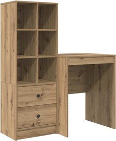 vidaXL Γραφείο Artisan Oak 105,5 x 50 x 127 εκ 2 τμχ.