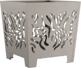 vidaXL Φωτιά Καφέ 40 x 40 x 40 cm Ατσάλι σκληρυθέν στον αέρα