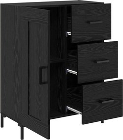 vidaXL Πλαϊνό γραφείο Μαύρη δρυς 69.5 x 34 x 90 εκ. Επεξεργασμένο ξύλο