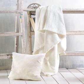 Ριχτάρι Avida Ecru Ρυθμός Armchair 160x180cm Chenille,Cotton,Polyester