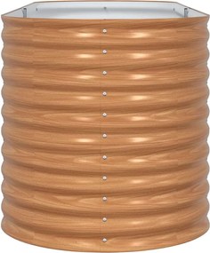 vidaXL Ανεβασμένο Κρεβάτι Καφέ 240 x 80 x 81 cm Ατσάλι