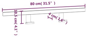 vidaXL Φωτιστικό Καθρέφτη LED 13 W Θερμό Λευκό 80 εκ. 3000Κ