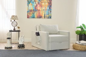 Πολυθρόνα-Κρεβάτι Κρέμα SAROS 110x86x72