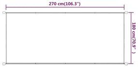 vidaXL Τέντα Κάθετη Τερακότα 180 x 270 εκ. από Ύφασμα Oxford