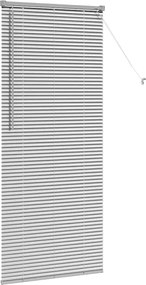 vidaXL Βενετσιάνικες Ρόδες Ασημί 175 x 80 εκ Αλουμίνιο