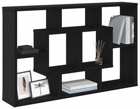 vidaXL Ράφι Τοίχου Μαύρη δρυς 85 x 16 x 52.5 εκ Επεξεργασμένο ξύλο