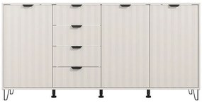 Κομότα - Μπουφές Brest 4K4F Cashmere - Cashmere Ματ 183x40x91 εκ. 183x40x91 εκ.
