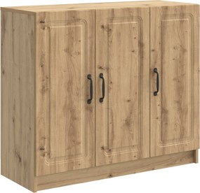 vidaXL Πλαϊνό γραφείο Artisan Δρυς 89 x 34,5 x 77 εκ.