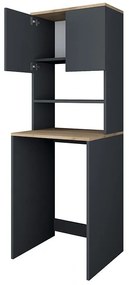 Σετ μπάνιου Rasmus ανθρακί-φυσικό 65x60x183.6εκ. 65x60x183.6 εκ.
