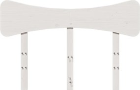 vidaXL Κεφαλάρι Λευκό 135 εκ. από Μασίφ Ξύλο Πεύκου