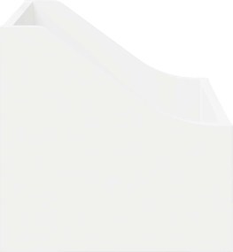 vidaXL Κουτί LP 2 τμχ. Λευκό 37 x 33 x 32 εκ. Επεξεργασμένο Ξύλο