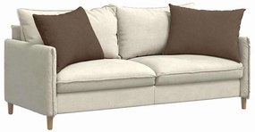 vidaXL Μαξιλάρι Καναπέ 2 pcs Καφέ 70 x 50 cm ύφασμα