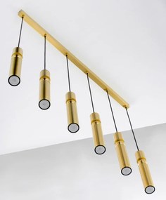 Κρεμαστό Φωτιστικό Alas 90cm Χρυσό