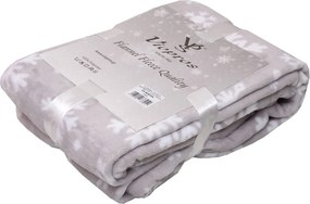 Κουβέρτα Fleece Μονή (150x220) Viopros Νοέλια Γκρι