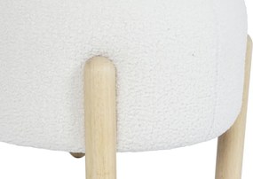 Υποπόδια DKD Home Decor 45 x 45 x 36 cm Ξύλο Λευκό