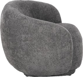 ΠΟΛΥΘΡΟΝΑ KARPEN HM9600.01 ΓΚΡΙ ΜΠΟΥΚΛΕ ΥΦΑΣΜΑ  93x87x78Υ εκ.