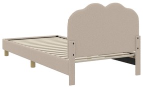 vidaXL Κρεβάτι Παιδικής Κρεβατοκάμαρας με Κεφαλάκι Ανοιχτό γκρι