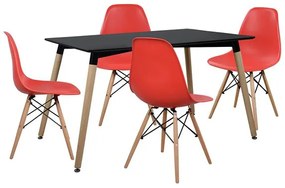 ΣΕΤ ΤΡΑΠΕΖΑΡΙΑΣ 5ΤΜΧ ΜΕ ΤΡΑΠΕΖΙ 120x80x73 cm ΚΑΙ 4 ΚΑΡΕΚΛΕΣ FB910226 9998865