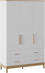 Ντουλάπα Ξύλο / Λευκό Δρυς DEGRETE 136x52.3x219.8
