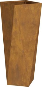 vidaXL Γλάστρα 2 pcs Σκ rusty 30 x 30 x 75 εκ