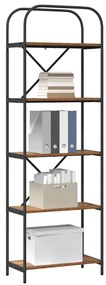 vidaXL Ράφι Βιβλίων Παλαιό ξύλο 60 x 30 x 183 εκ Επεξεργασμένο ξύλο