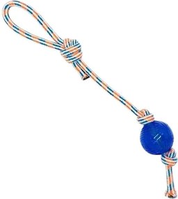 Παιχνίδι σκύλου σχοινί με μπάλα TPR - 46cm - 12pcs - 550572
