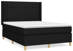 ΚΡΕΒΑΤΙ BOXSPRING ΜΕ ΣΤΡΩΜΑ ΜΑΥΡΟ 140X190 ΕΚ. ΥΦΑΣΜΑΤΙΝΟ 3131987