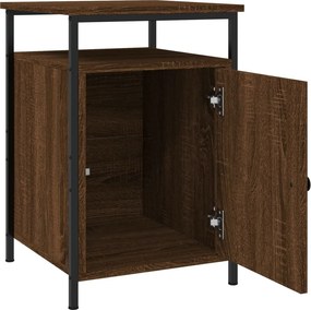 vidaXL Κομοδίνα 2 τεμ. Καφέ Δρυ 40x42x60 εκ. από Επεξεργ. Ξύλο