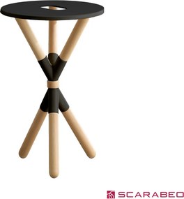 Scarabeo Cross Ardesia Φ52 Solid Wood - Βάση για νιπτήρα