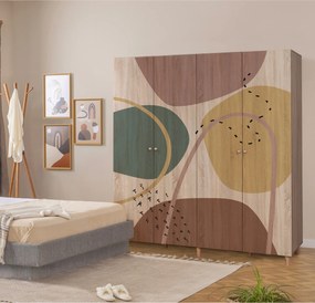 Τετραφυλλη Ντουλαπα Σονομα LONI 48x120x182