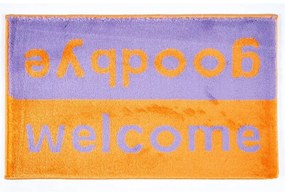 Πατάκι Εισόδου Fashion Welcome 40X67cm Purple-Orange Sdim 40X67