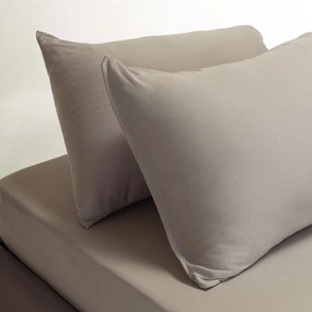 Σεντόνι King Size Με Λάστιχο + Μαξιλαροθήκες (Σετ) Melinen Jersey L.Grey