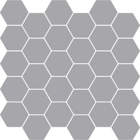 vidaXL Εξάγωνο Πλακάκι 10 pcs Γκρι 30 x 30 cm Πολυουρεθάνη και PET