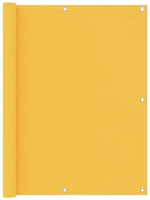 vidaXL Διαχωριστικό Βεράντας Κίτρινο 120 x 500 εκ. Ύφασμα Oxford
