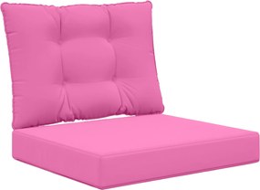 vidaXL Μαξιλάρι Καναπέ Εξωτερικού Χώρου 2 pcs Ροζ Πολυεστέρας