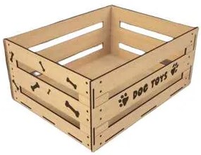 Intra PAW ORGANIZER  Ξύλινο Κουτί Αποθήκευσης Παιχνιδιών Κατοικιδίων PLUS  13x28x30 cm Box39-01851