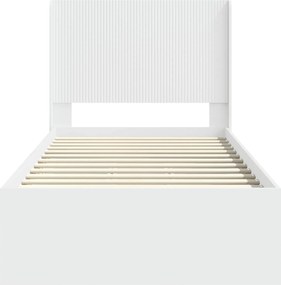 vidaXL Καλάθι με αποθήκη και κεφαλάρι Λευκό 90 x 190 cm