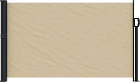 vidaXL Σκίαστρο Πλαϊνό Συρόμενο Μπεζ 120 x 600 εκ.