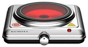 Kumtel Κεραμική Εστία Μονή Hc-1001 Ασημί 1200w