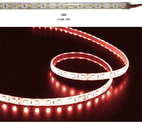 Adeleq Ταινία Led 5 Μέτρα 24Vdc 14.4W Και 60Led Ανά Μέτρο Ip67 Κόκκινο 30-3412492