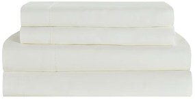 Σετ σεντόνια Βαμβακοσατέν Υπέρδιπλα 245x270 Monaco White 000000002455