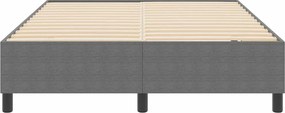 vidaXL Κρεβάτι πλατφόρμα Ανοιχτό γκρι 140 x 200 cm