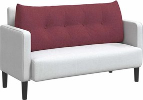 vidaXL Μαξιλάρι Πλάτης Κόκκινο 120 x 24 x 50 εκ ύφασμα
