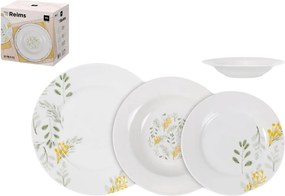 Επιτραπέζια σκεύη La Mediterránea Reims Στρογγυλή 18 Τεμάχια (x2)