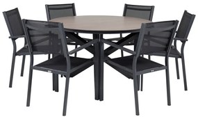 Σετ Τραπέζι και καρέκλες Dallas 3693, HPL, Μέταλλο, Ύφασμα | Epipla1.gr