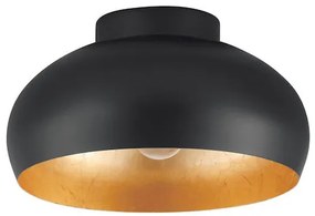 Eglo Mogano Μοντέρνα Μεταλλική Πλαφονιέρα Οροφής με Ντουί E27 σε Μαύρο χρώμα 28cm 900554